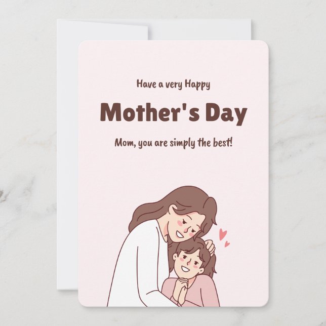 Beste Mutter-Tag-Geschenkkarte Einladung (Vorderseite)