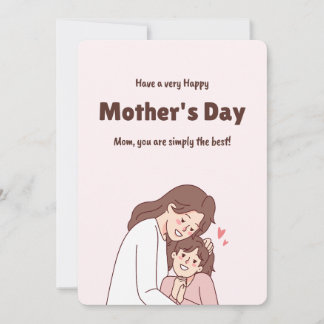 Beste Mutter-Tag-Geschenkkarte Einladung