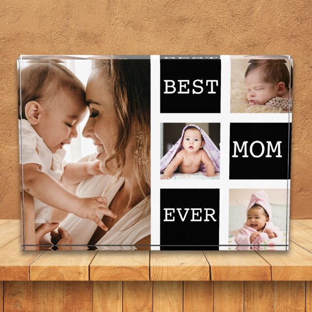 Beste Mutter überhaupt 4 Bilder Collage Schwarz We Fotoblock (Von Creator hochgeladen)