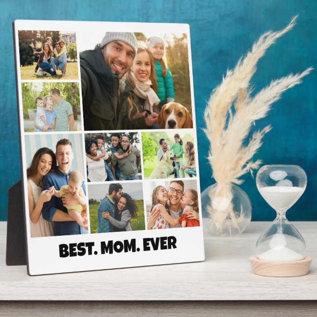 Beste Mutter überhaupt – 8-Foto-Collage-Rahmenvorl Fotoplatte (Seite)
