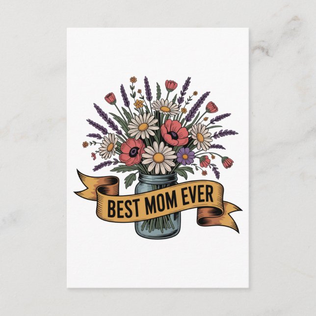 Beste Mutter überhaupt Begleitkarte (Vorderseite)