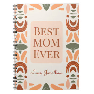 Beste Mutter überhaupt Boho personalisiertes Notiz Notizblock
