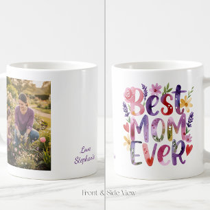 Beste Mutter überhaupt Bunter Blumenbecher Kaffeetasse