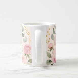 Beste Mutter überhaupt Florales Gesigndesign Kaffeetasse