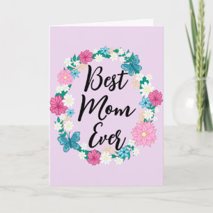 Beste Mutter überhaupt Frohen Muttertag Blumenkran Karte