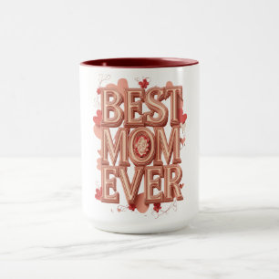 Beste Mutter überhaupt Gold 3D Design Elegantes Tasse