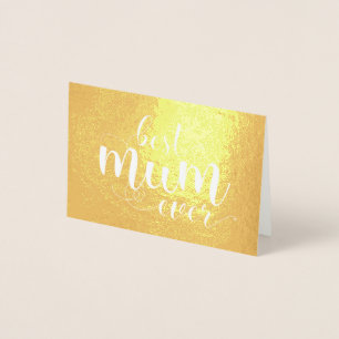 Beste Mutter überhaupt Gold Einfache Elegante Mutt Folienkarte