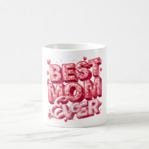 Beste Mutter überhaupt Herz 3D Design   Süßes Gesc Kaffeetasse