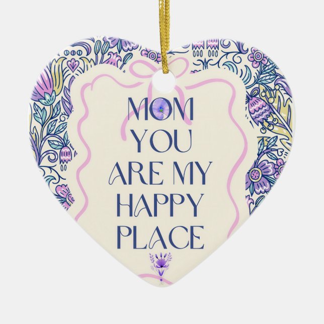 Beste Mutter überhaupt Keramik Ornament (Vorne)
