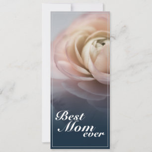 Beste Mutter überhaupt mit großer rosa Rose