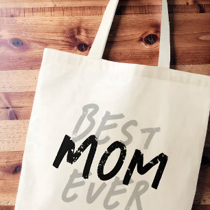 Beste Mutter überhaupt Moderne schwarze und graue  Tragetasche