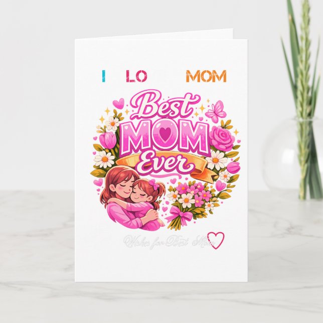 Beste Mutter überhaupt - Mutter6 Karte (Vorderseite)