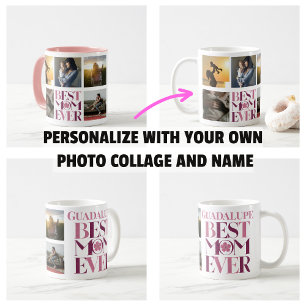 Beste Mutter überhaupt Mutter Foto-Collage Cute Pi Kaffeetasse