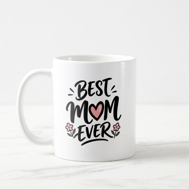 Beste Mutter überhaupt Muttertag Kaffeetasse (Links)