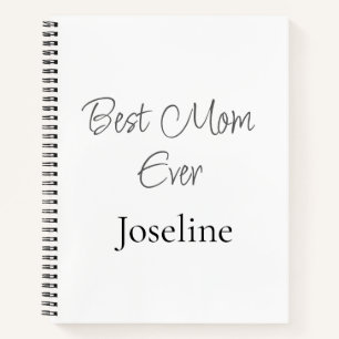 Beste Mutter überhaupt Name einfach minimal stilvo Notizbuch