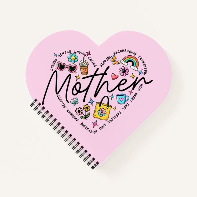 Beste Mutter überhaupt  Notizbuch (Vorderseite)