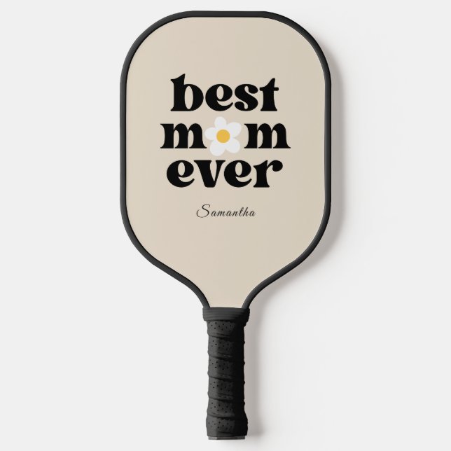 Beste Mutter überhaupt Personalisiert  Pickleball Schläger (Vorderseite)