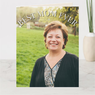 Beste Mutter überhaupt, personalisierte Foto-Mutte Dankeskarte