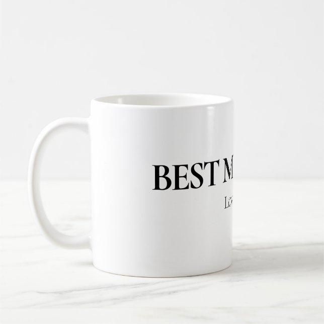 Beste Mutter überhaupt personalisierte Tasse (Links)