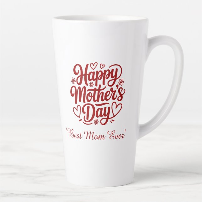 Beste Mutter überhaupt personalisierter Name Beche Milchtasse (Rechts)