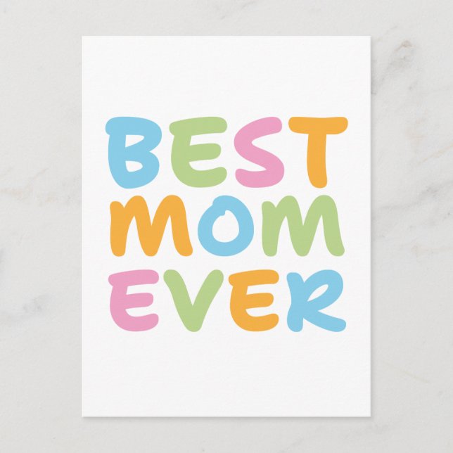 Beste Mutter überhaupt  Postkarte (Vorderseite)