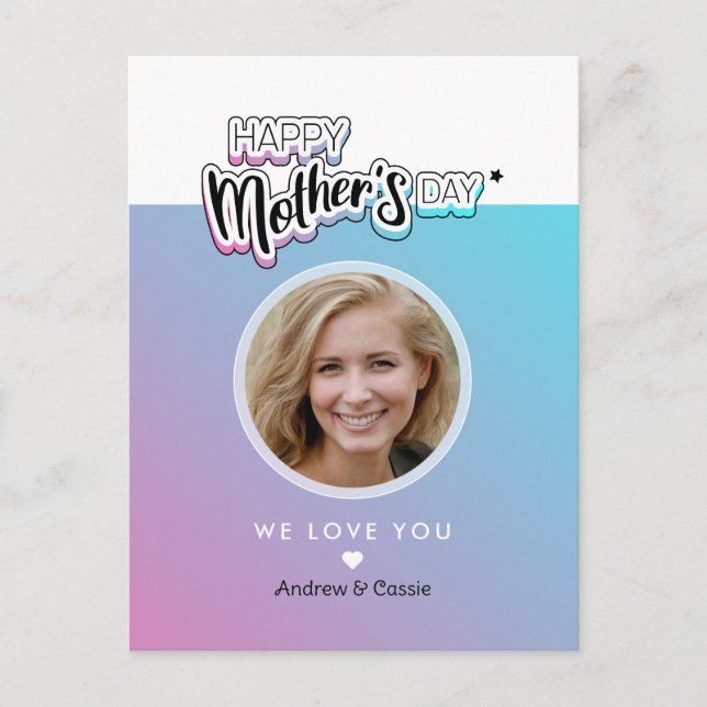 Beste Mutter überhaupt Postkarte (Vorderseite)