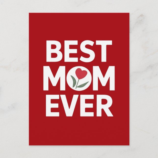 Beste Mutter überhaupt  Postkarte (Vorderseite)