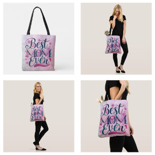 Beste Mutter überhaupt Rosa Herzen Schmetterlinge  Tasche