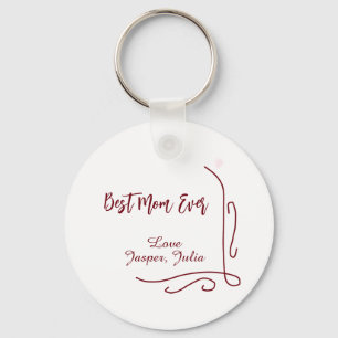 Beste Mutter überhaupt rote Liebe spanische Grenze Schlüsselanhänger