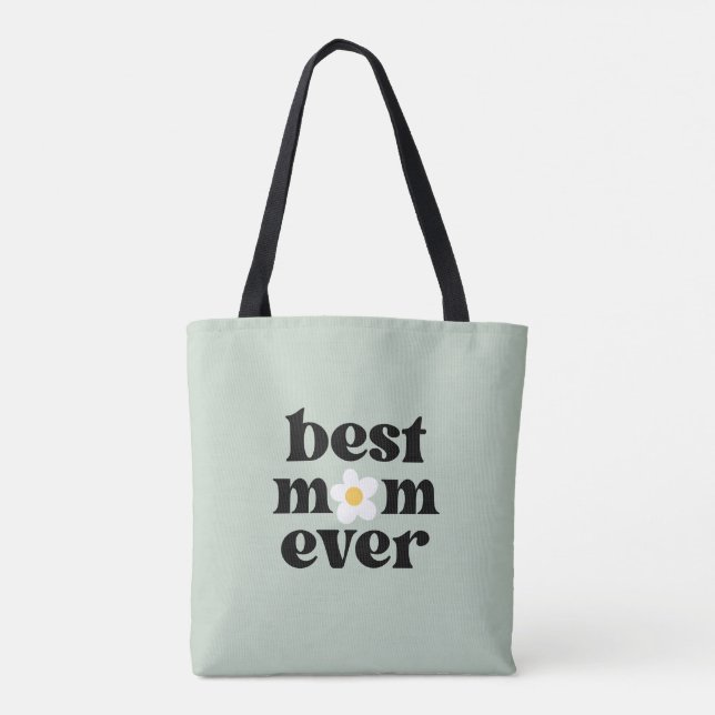Beste Mutter überhaupt Sage Grün Muttertag Tasche (Rückseite)