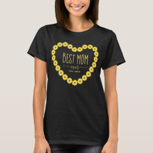 Beste Mutter überhaupt Sonnenblume Personalisierte T-Shirt