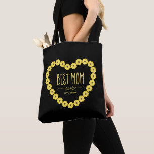 Beste Mutter überhaupt Sonnenblumen-Herz-Kranz per Tasche