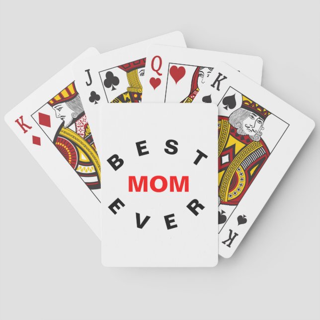 Beste Mutter überhaupt Spielkarten (Rückseite)