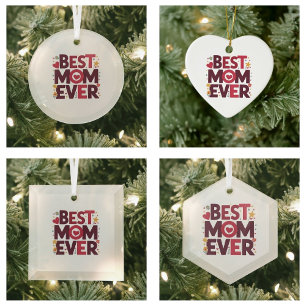 Beste Mutter überhaupt Süße Herzen Muttertag Keramik Ornament