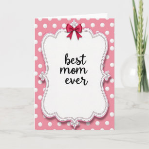 Beste Mutter überhaupt Vintage Style Karte
