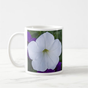 Beste Mutter überhaupt Weiße Blumen-Foto Bibelvers Kaffeetasse