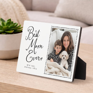 Beste Mutter überhaupt Whimsical Schrift 1 Foto  Fotoplatte