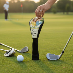 Beste Mutter von Par Daisy Foto Golfkopfabdeckung Golf Headcover