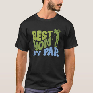 Beste Mutter von Par Golf Eltern Matching Familie T-Shirt