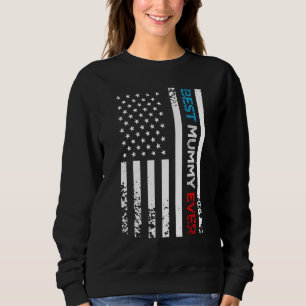 Beste Mutti ever US-amerikanische Flagge Muttertag Sweatshirt