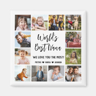 Beste Nana-Enkelkinder der Welt 12-Foto-Collage Magnet