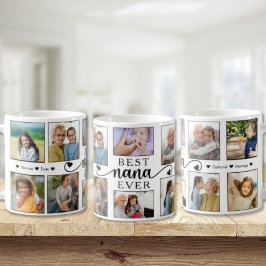 Beste Nana je Foto Collage Herzbuch Kaffeetasse