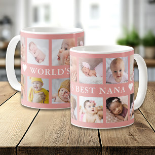 Beste Nana Pink 12 Foto-Collage der modernen Welt Kaffeetasse