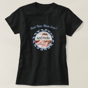 Beste neue Mutter Familie Foto Baby Junge T-Shirt