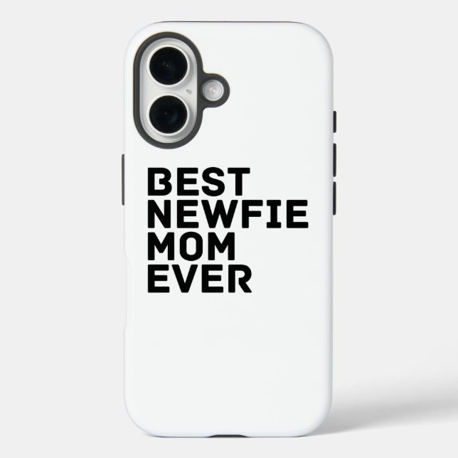 Beste Newfie-Mama je - Neufundland-Hund iPhone 16 Hülle (Rückseite)
