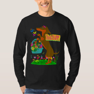Beste Niedliche Dackel Dackel Hund Think Happy Dac T-Shirt