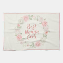 Beste Nonna Aller Pink & Grüner Blumenkranz
