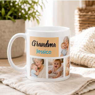Beste Oma Aller Foto-Collage Großeltern Kaffeetasse