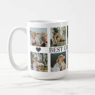 Beste Oma Aller Foto-Kollage – Geschenk mit Herzen Kaffeetasse