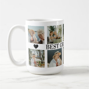 Beste Oma Aller Foto-Kollage – Geschenk mit Herzen Kaffeetasse